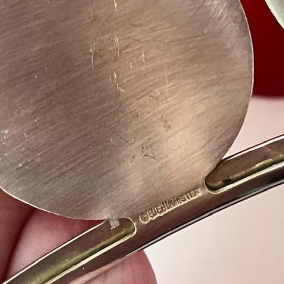 Ed Levin Sterling Silver Wide Cuff Bracelet with Circles - Picture 7 of 7